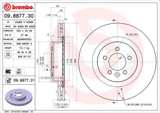 BREMBO Bremsscheibe