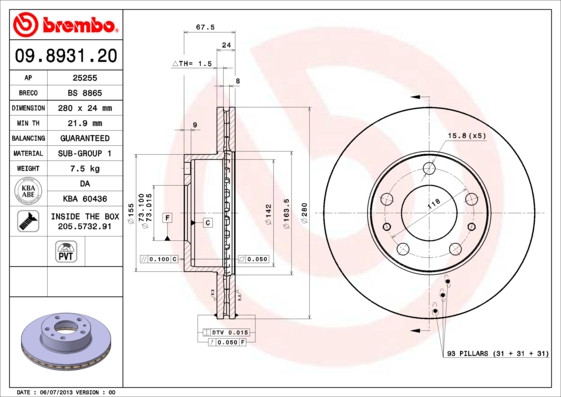 BREMBO Bremsscheibe