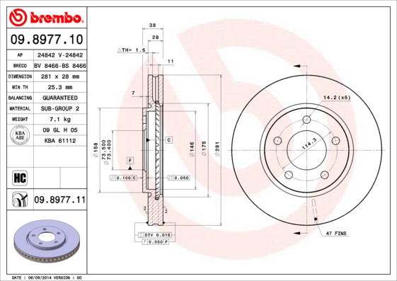 BREMBO Bremsscheibe