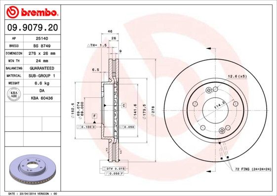BREMBO Bremsscheibe