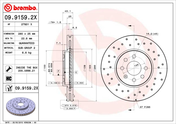 BREMBO Bremsscheibe