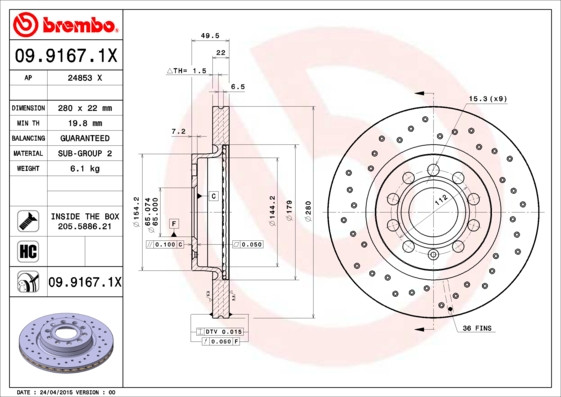 BREMBO Bremsscheibe