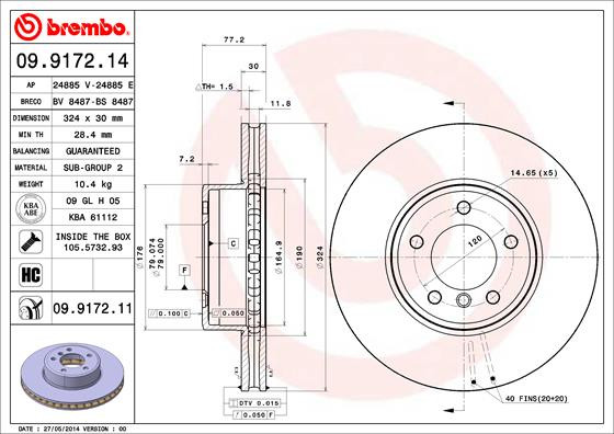 BREMBO Bremsscheibe