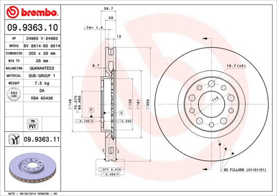 BREMBO Bremsscheibe