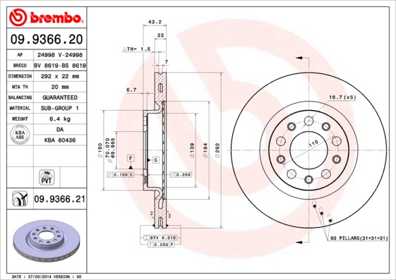 BREMBO Bremsscheibe
