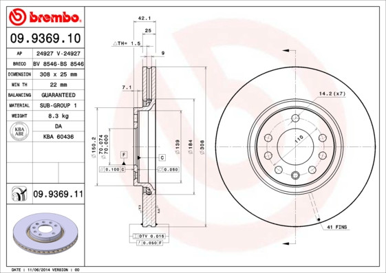 BREMBO Bremsscheibe BREMBO Bremsscheibe