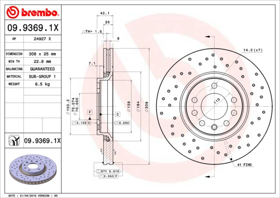 BREMBO Bremsscheibe BREMBO Bremsscheibe