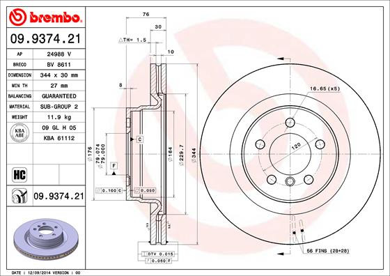 BREMBO Bremsscheibe