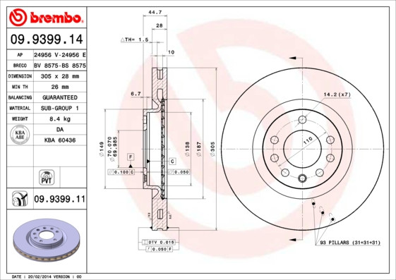 BREMBO Bremsscheibe