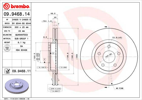 BREMBO Bremsscheibe