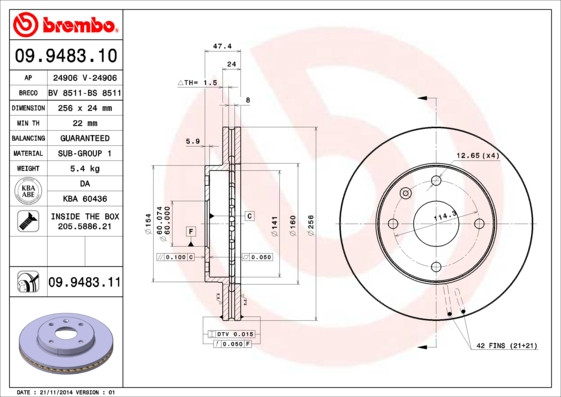 BREMBO Bremsscheibe