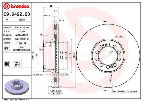 BREMBO Bremsscheibe