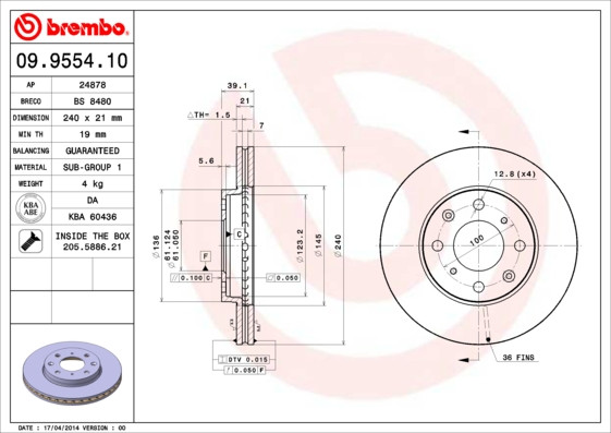 BREMBO Bremsscheibe