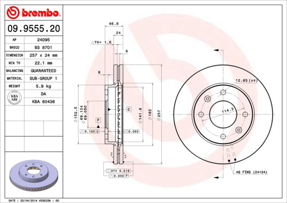 BREMBO Bremsscheibe