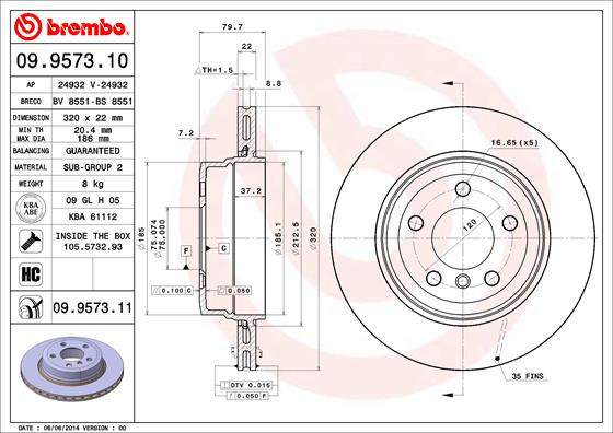 BREMBO Bremsscheibe