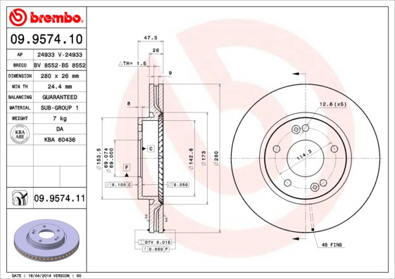 BREMBO Bremsscheibe