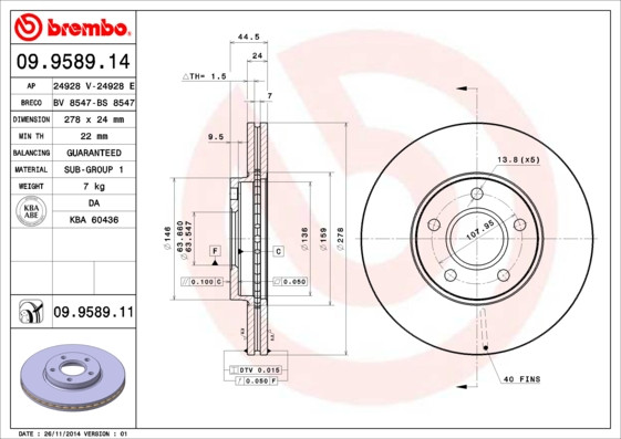 BREMBO Bremsscheibe