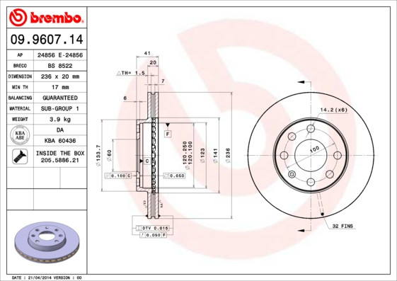 BREMBO Bremsscheibe