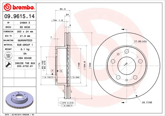 BREMBO Bremsscheibe