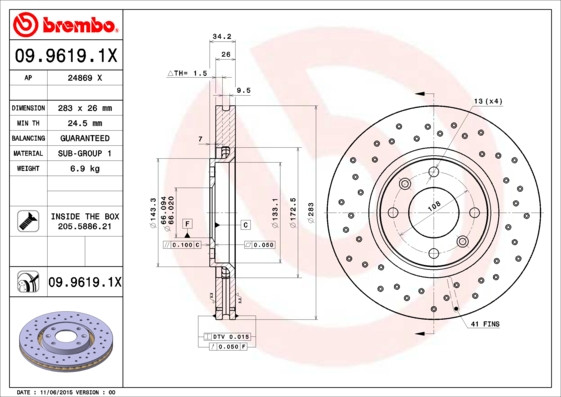 BREMBO Bremsscheibe