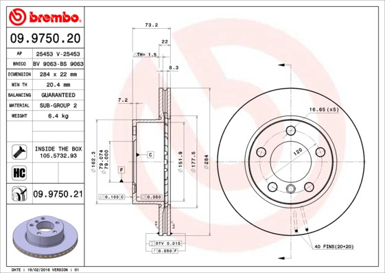 BREMBO Bremsscheibe