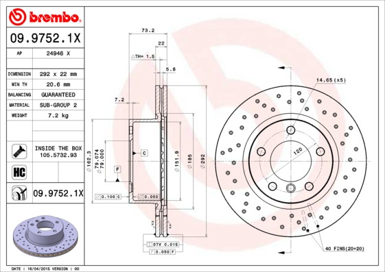 BREMBO Bremsscheibe