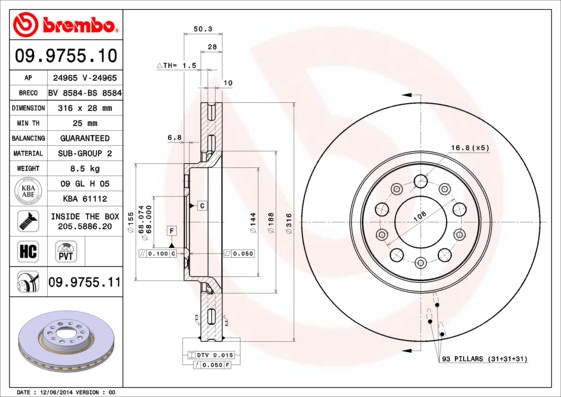 BREMBO Bremsscheibe