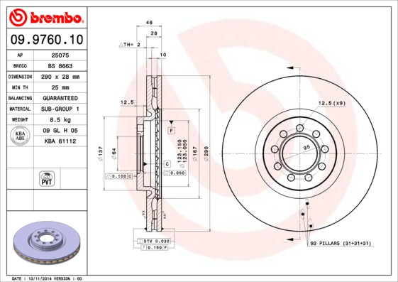 BREMBO Bremsscheibe