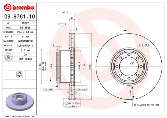 BREMBO Bremsscheibe