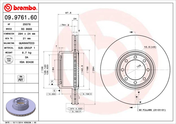 BREMBO Bremsscheibe