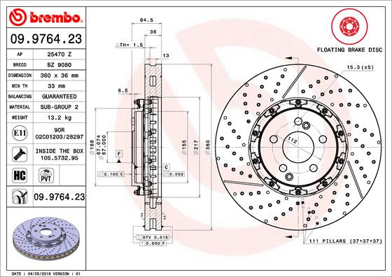 BREMBO Bremsscheibe