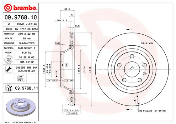 BREMBO Bremsscheibe