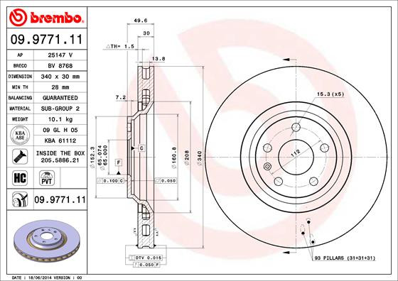 BREMBO Bremsscheibe
