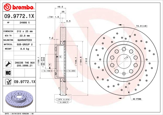 BREMBO Bremsscheibe