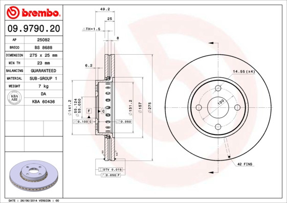 BREMBO Bremsscheibe