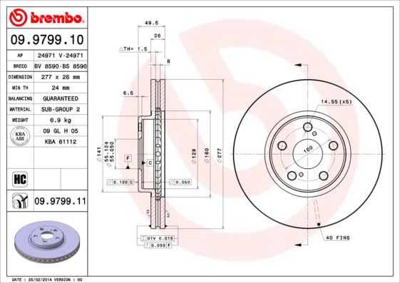 BREMBO Bremsscheibe