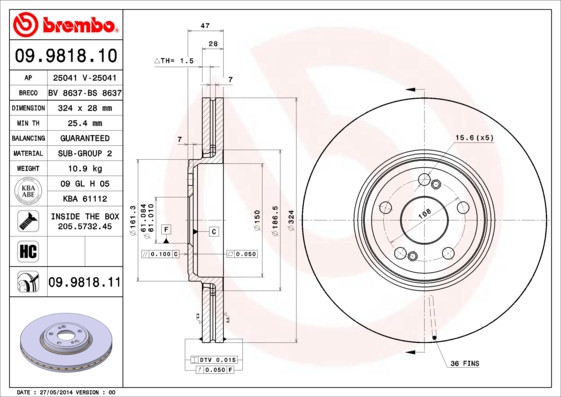 BREMBO Bremsscheibe