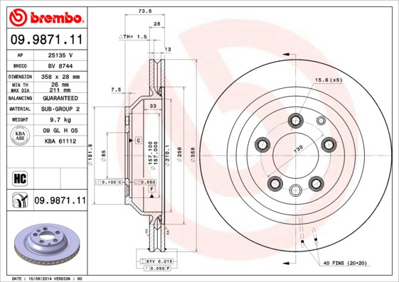 BREMBO Bremsscheibe BREMBO Bremsscheibe