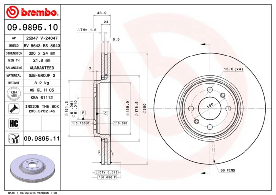BREMBO Bremsscheibe