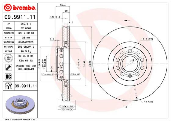 BREMBO Bremsscheibe
