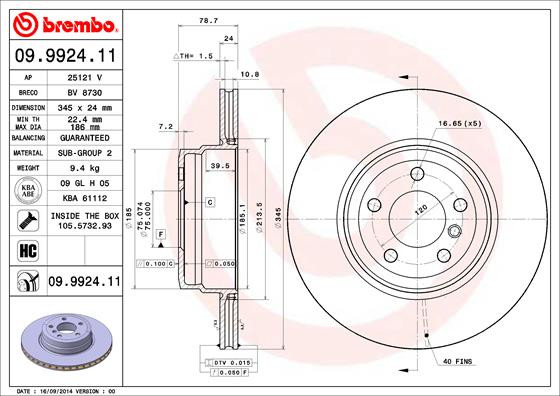 BREMBO Bremsscheibe
