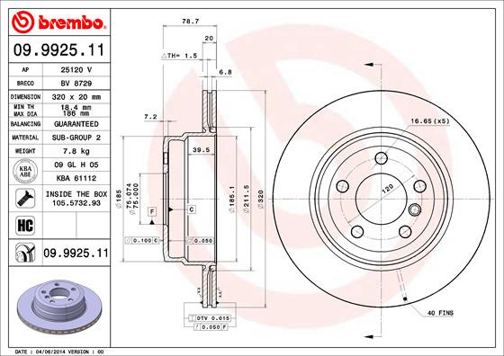 BREMBO Bremsscheibe