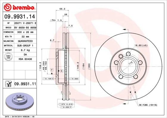 BREMBO Bremsscheibe