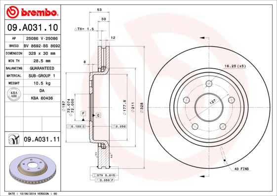 BREMBO Bremsscheibe