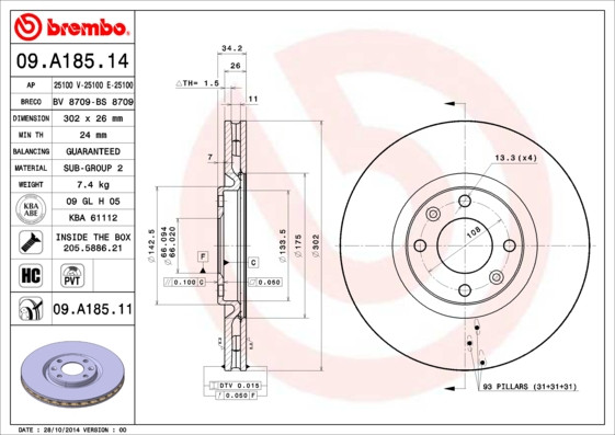 BREMBO Bremsscheibe