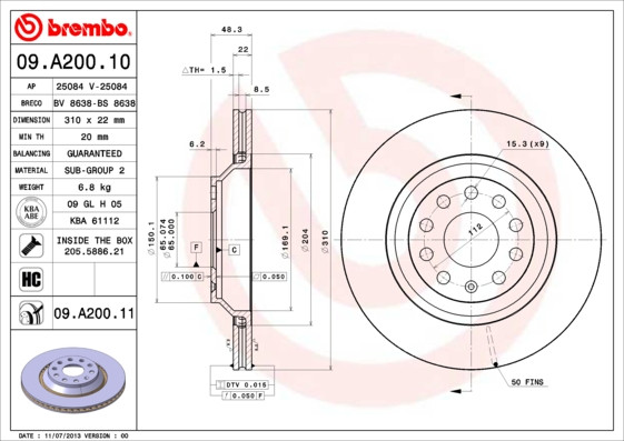 BREMBO Bremsscheibe
