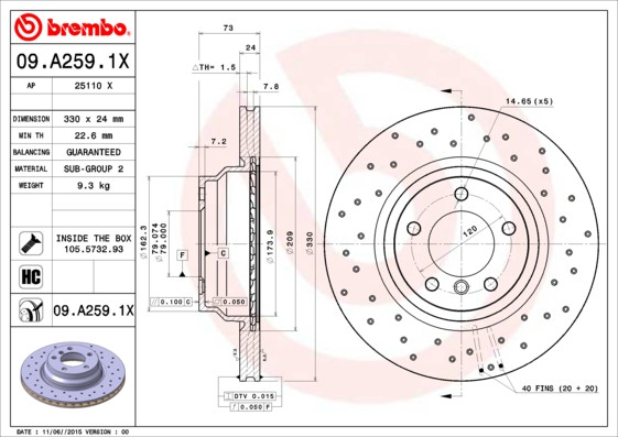 BREMBO Bremsscheibe