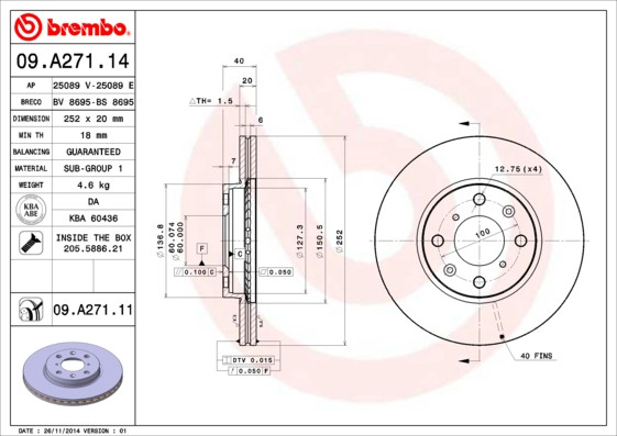 BREMBO Bremsscheibe BREMBO Bremsscheibe
