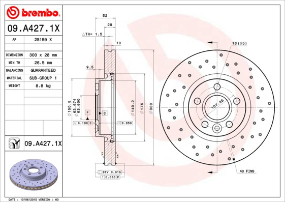 BREMBO Bremsscheibe BREMBO Bremsscheibe