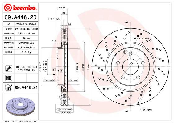 BREMBO Bremsscheibe